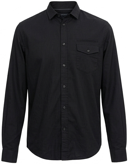 Men shirt cotton long-sleeve