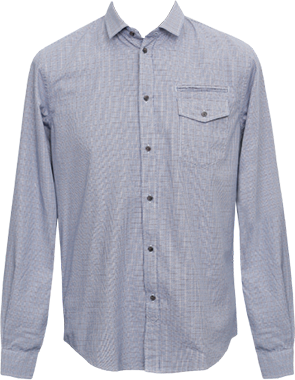 Men shirt cotton long-sleeve